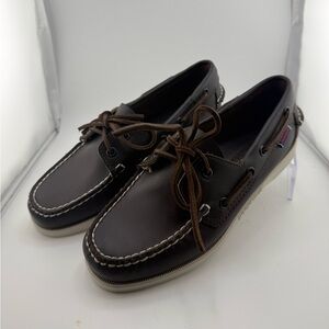 Women’s Sebago Docksides Classic Brown Boat Shoes Size 6.5